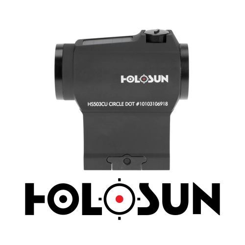 Holosun HS503CU Solar Multi-Reticle Red Dot (2 MOA & 65 MOA Circle)