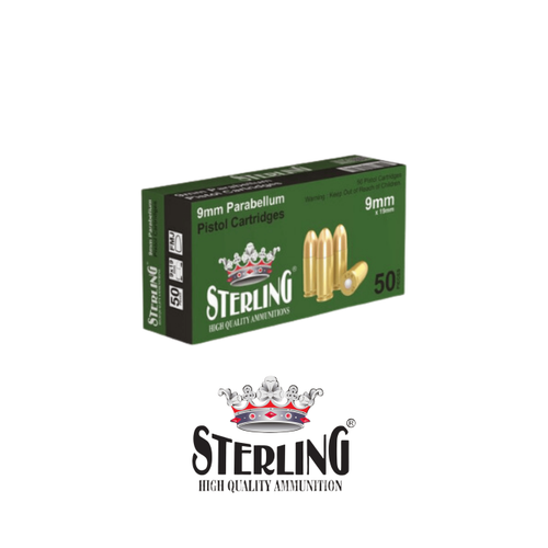 Sterling 9x19 Parabellum FMJ Tabanca Mermisi 124 Grain 1000 Adet + Hediye