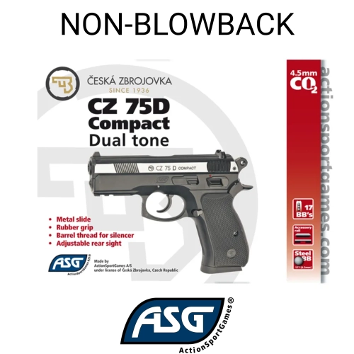 ASG CZ 75 D Compact �ift Renk Haval� Tabanca 16200