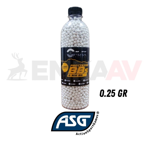 Gmax Airsoft BB Mermi 0.25gr 6mm 3000 Adet