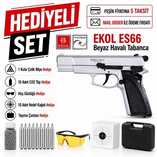Ekol ES66 Beyaz Haval� Tabanca