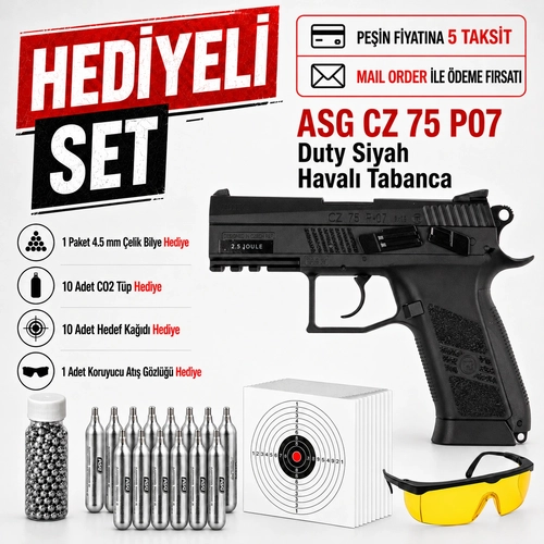ASG CZ 75 P07 Duty Siyah Haval� Tabanca 16726