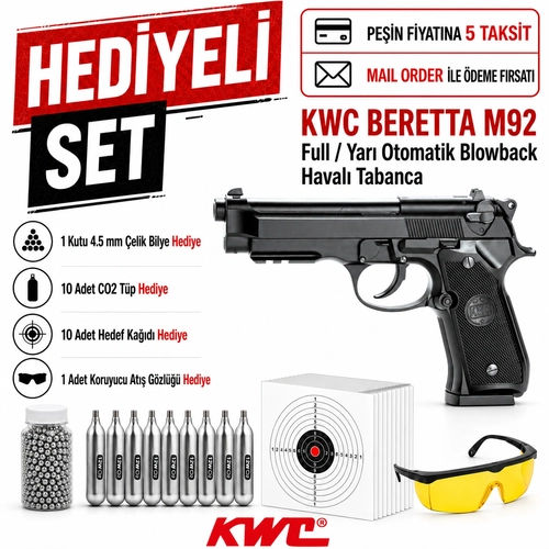 Kwc Beretta M92 Full / Yar� Otomatik Blowback Haval� Tabanca