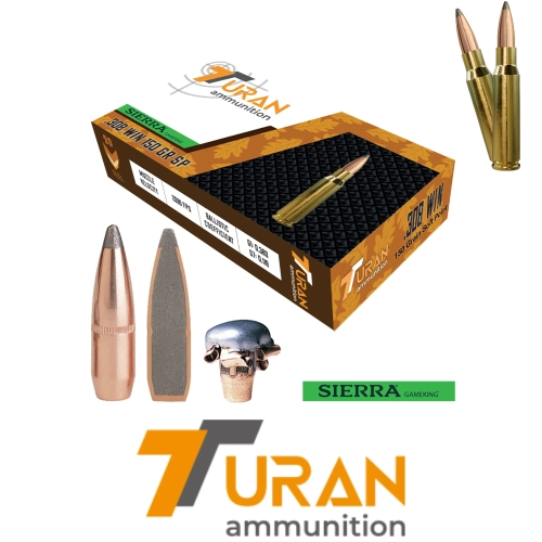 Turan Ammo .308 Win 150 Grain Soft Point T�fek Fi�e�i