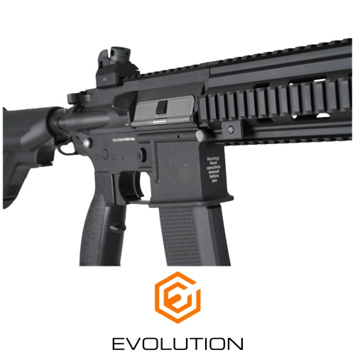 Evolution E-416 CQB Carbontech ETS Airsoft T�fe�i + 7.4v LiPo Pil