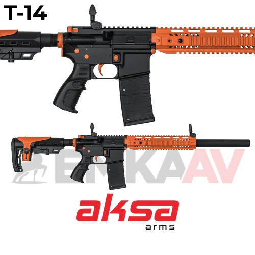 Aksa Crossfire T-1412 Turuncu-Siyah 36 Kalibre �arj�rl� Otomatik Av T�fe�i