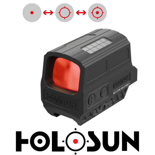 Holosun HE512T-RD Enclosed Solar Multi-Reticle Reflex Sight (2 MOA & 65 MOA Circle)