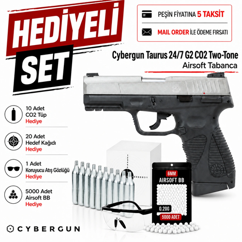 Cybergun Taurus 24/7 G2 CO2 Two-Tone Airsoft Tabanca (6mm)