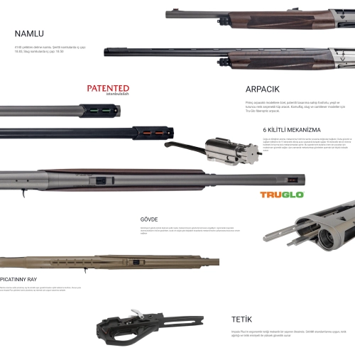 �mpala Plus Elite Desert Cantilever Slug Yar� Otomatik Av T�fe�i