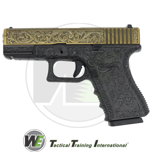 We Glock 19 Ivory Grav�rl� Airsoft Tabanca (6mm)