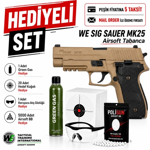 We Sig Sauer MK25 Tan Airsoft Tabanca (6mm)