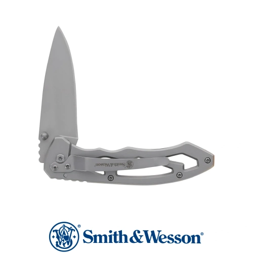 Smith Wesson Drop Point Silver Skeletonized �ak�