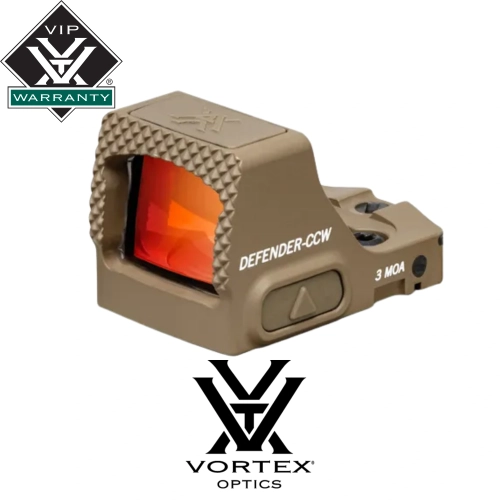Vortex Defender-CCW Tan Micro Tabanca Red Dot (3MOA)