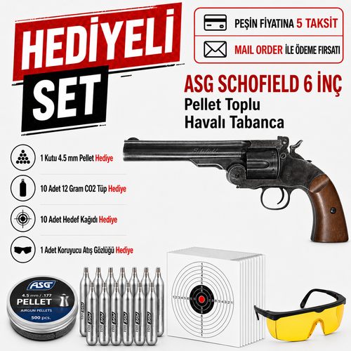 Asg Schofield 6 �n� Toplu Haval� Tabanca 18911