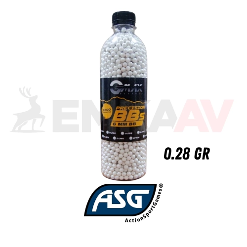 Gmax Airsoft BB Mermi 0.28gr 6mm 3000 Adet