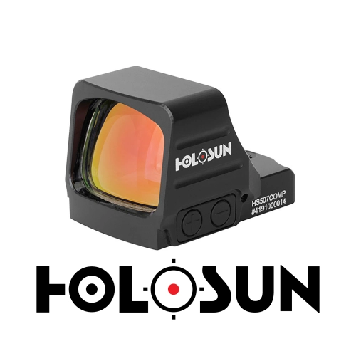 Holosun HS507COMP CRS Multi-Reticle Red Dot (2 MOA Dot & 8/20/32 MOA Circle Reticle)