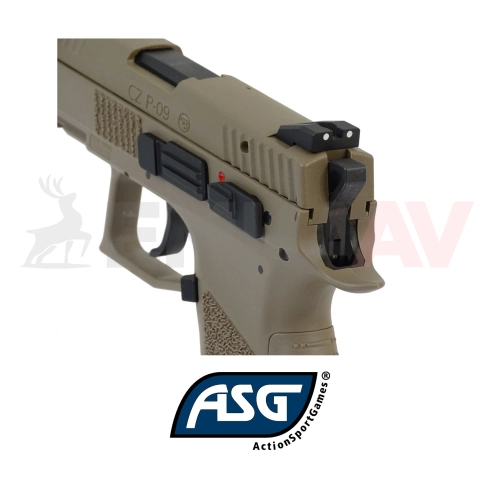 Asg CZ75 P09 ��l Duty Blowback Green Gas Airsoft Tabanca 18137
