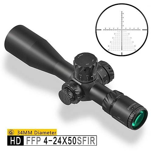 Discovery HD 4-24X50SFIR SLT FFP 34MM Tüfek Dürbünü