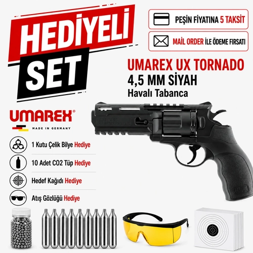 Umarex UX Tornado 4,5 mm Siyah Haval� Tabanca