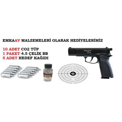 EN UCUZ HEDYEL EKOL ES P66 SYAH 4.5MM HAVALI TABANCA