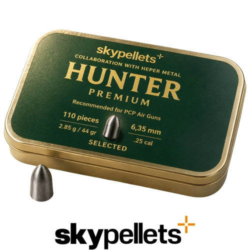 Skypellets Hunter Premium 6.35 mm Haval� T�fek Sa�mas� (110 adet ) 2.85 G / 44 GR.