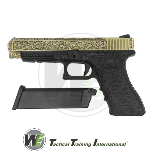 We Glock 34 Ivory Grav�rl� Airsoft Tabanca (6mm)