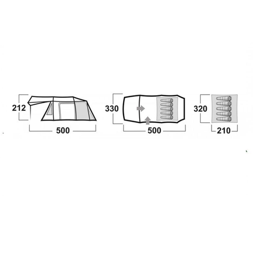 HUSKY CARAVAN YESIL 12 M DURAL CADIR