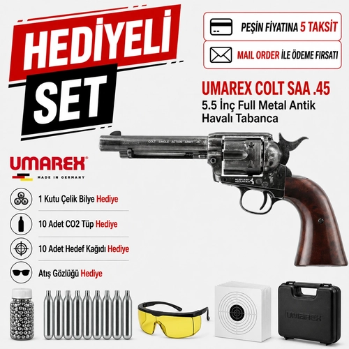 Umarex Colt SAA.45 5.5 �nc Full Metal Antik Haval� Tabanca