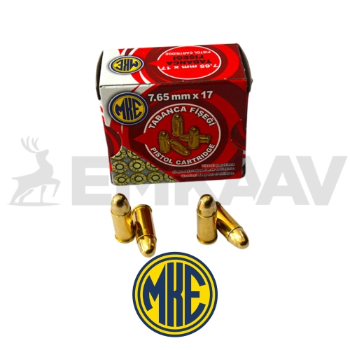 MKE 7.65mm Tabanca Mermisi � 25�li Kutu