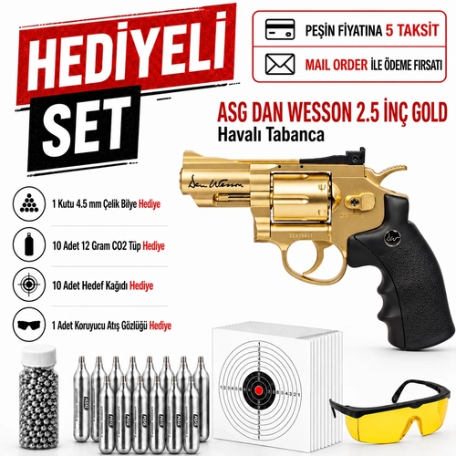 Asg Dan Wesson 2.5 �n� Gold Haval� Tabanca