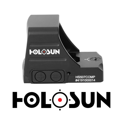Holosun HS507COMP CRS Multi-Reticle Red Dot (2 MOA Dot & 8/20/32 MOA Circle Reticle)