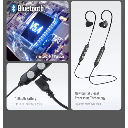 Earmor M200T Black Boyun Ask�l� Kablosuz Bluetooth Elektronik At�� Kulakl���