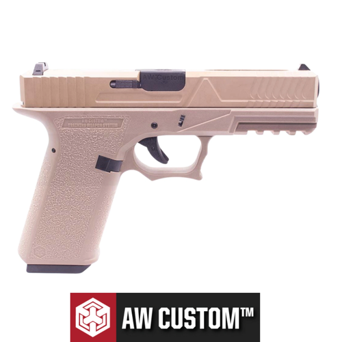 AW Custom Glock 18 Agency Full Auto Tan GBB Airsoft Tabanca (6mm)