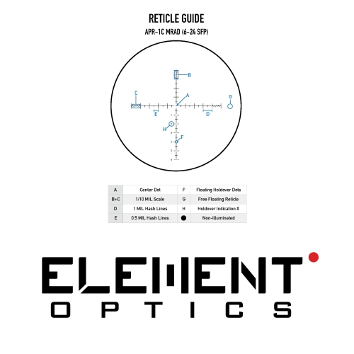 Element Optics Helix 6-24x50 SFP APR-1C Tfek Drbn (MRAD)