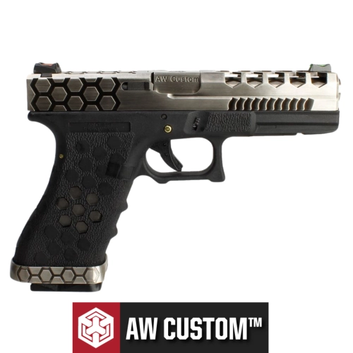 AW Custom Glock 17 HEX-CUT G�m�� Airsoft Tabanca (6mm)