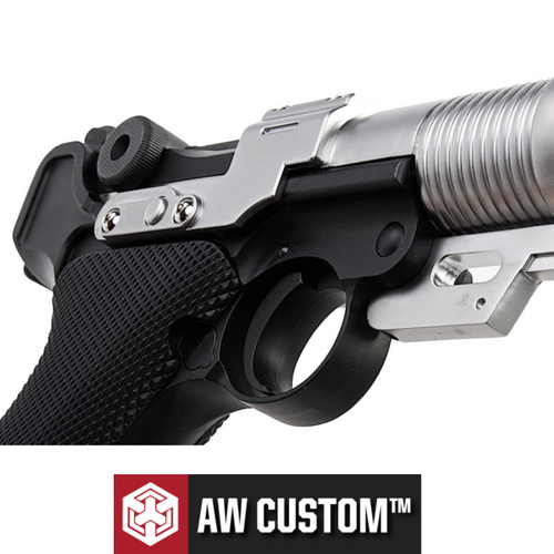 AW Custom 6'' Luger P08 Bull Barrel Gas Blowback Airsoft Tabanca (6mm)