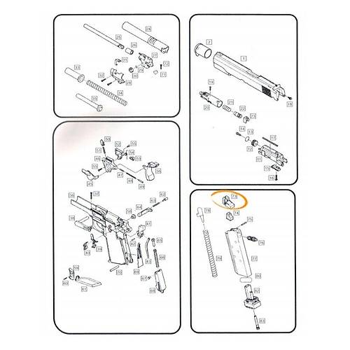 WE 1911 GBB Hi-Cap Magazine Lip / �arj�r Besleme A�z� Par�a #73