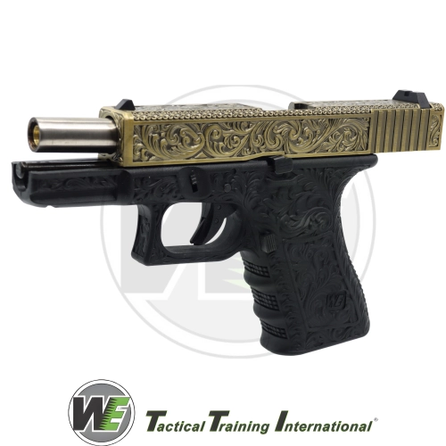 We Glock 19 Ivory Grav�rl� Airsoft Tabanca (6mm)