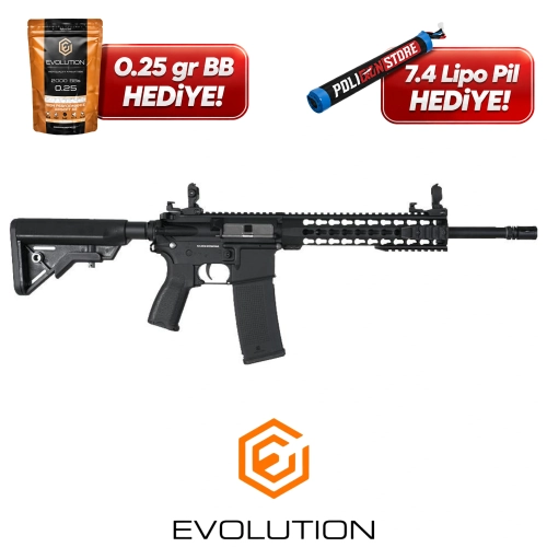 Evolution Recon Superlite Carbontech Siyah Airsoft T�fe�i + 7.4v LiPo Pil