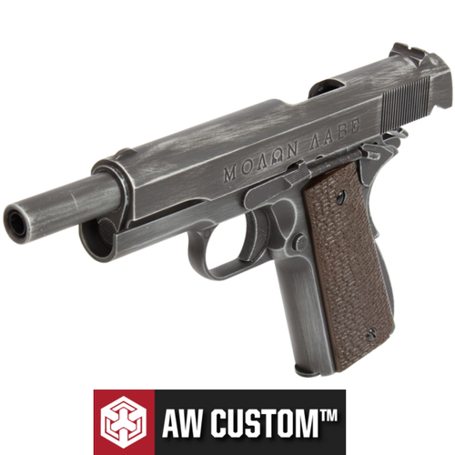 AW Custom Full Metal ''Molon Labe'' 1911A1 - Brown Grip Airsoft Tabanca (6mm)