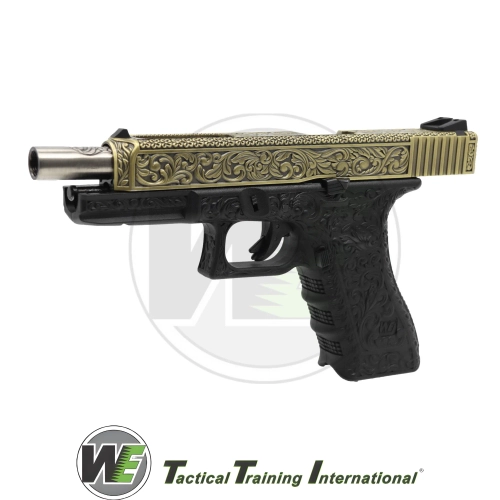 We Glock 34 Ivory Grav�rl� Airsoft Tabanca (6mm)