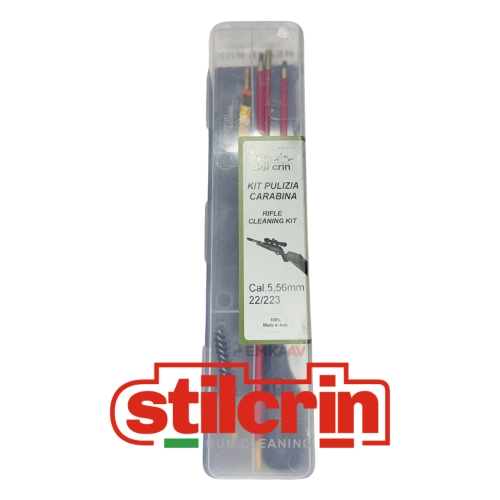 Stil Crin 5.56mm (22 Kalibre) Kutulu Al�minyum Harbi Tak�m� � Haval� ve Ate�li Silahlar ��in Temizlik Seti