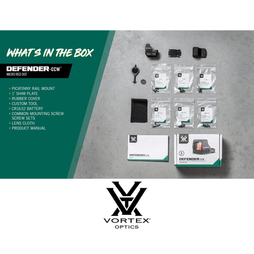 Vortex Defender-CCW Micro Tabanca Red Dot (3MOA)