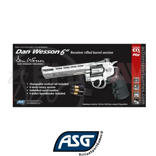Asg Dan Wesson 6 Silver Pellet Toplu Haval� Tabanca 17611