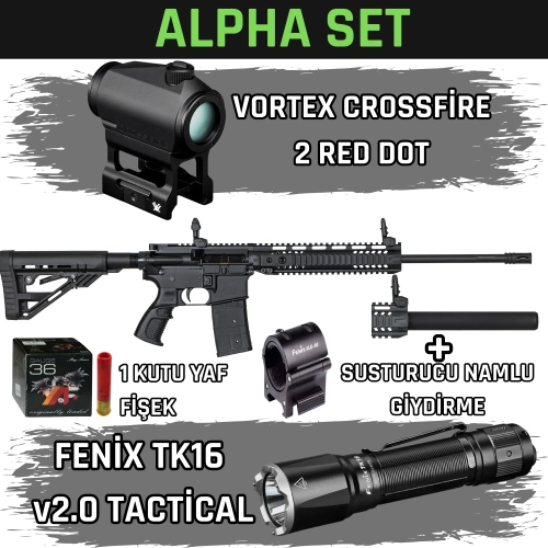 Aksa Crossfire T-14 Alpha Set - Vortex Crossfire 2 + Fenix TK16 v2.0 + ALG-00