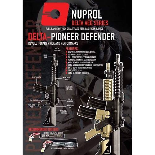 Nuprol PIONEER DEFENDER - Siyah AEG