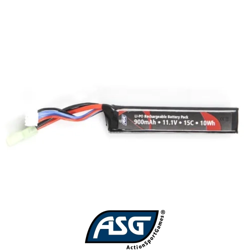 Asg 11.1V 900mah Airsoft Single Lipo Pil