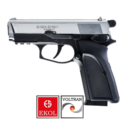 Ekol ES P66 Compact Polimer Parlak Beyaz Haval� Tabanca