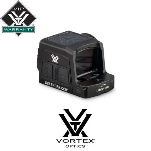 Vortex Defender CCW Enclosed Solar Micro Tabanca Red Dot (3 MOA & 32 MOA Circle)