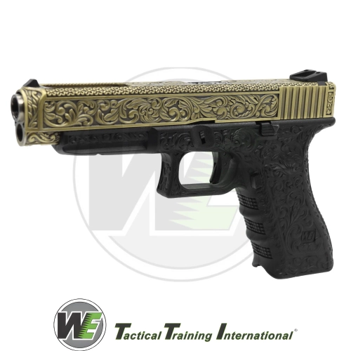 We Glock 34 Ivory Grav�rl� Airsoft Tabanca (6mm)
